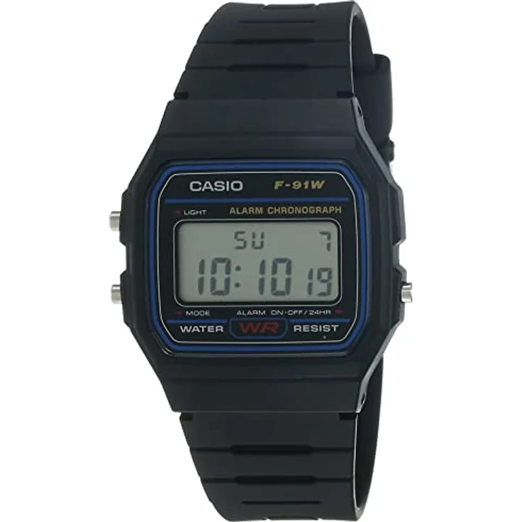 Casio Orologio da Polso Sportiva mit Display, Zeitmesser, Gürtel aus Kunstharz, Farbe Nero – Bild 1