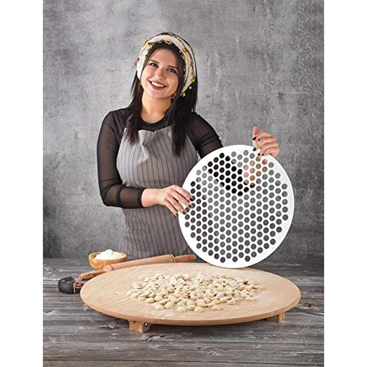Vip Ahmet Ravioli Teigtaschen Form VP-077, Teigwerkzeug mit 200 Löchern, spülmaschinengeeignet, 40 cm – Bild 7