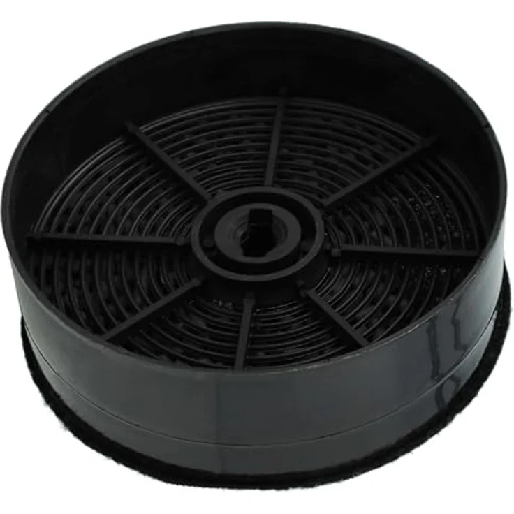 vhbw 4x Aktivkohlefilter kompatibel mit Zanussi ZHG51251G, ZHG51351G, ZHP60260SA, ZHP60260WA, ZHP60350SA Dunstabzugshaube - 12,4 cm, schwarz – Bild 8