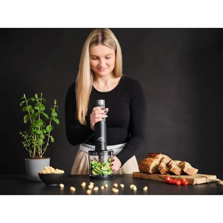 eta Stabmixer ETA321990010, 1000 W, ergonomisches Design, 9-stufige Geschwindigkeitsregulierung, Edelstahlmesser, leicht zu reinigen – Bild 4