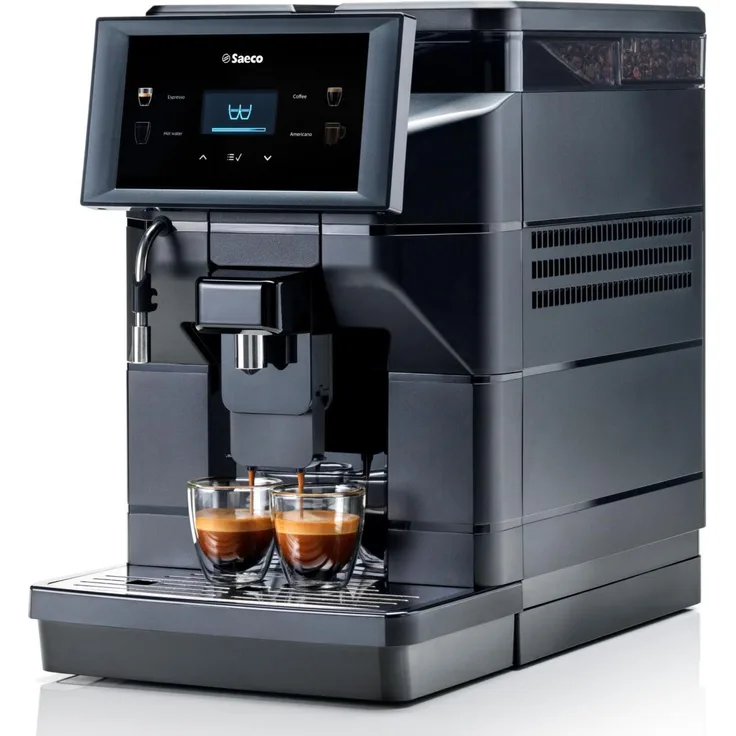 Saeco Aurora B1 9J0910, Kaffeevollautomat mit 1300 Watt Leistung, Stahl-Kegelmahlwerk, 8 Mahlgrade, 15 bar Pumpendruck, 2,5 Liter Wassertank, 600 Gramm Bohnenbehälter