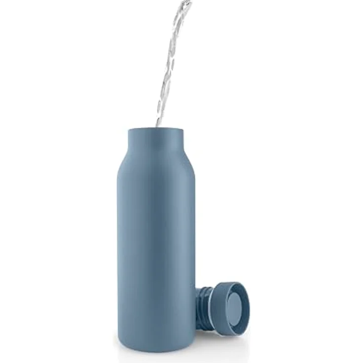 Eva Solo Urban Isolierflasche, 0.5 Liter, doppelwandig, dustblue, spülmaschinengeeignet – Bild 2