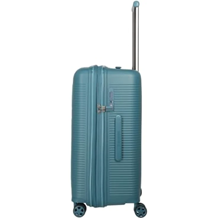 Travelite Roomer Hartschalenkoffer 66 cm Aqua, 74 Liter, mit Dehnfalte und TSA Kombinationsschloss – Bild 3