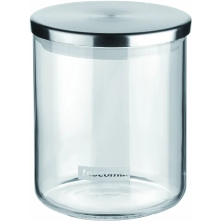 Tescoma Lebensmitteldose MONTI 0.5 l, aus Borosilikatglas und Edelstahl mit Silikondichtung, spülmaschinengeeignet – Bild 1