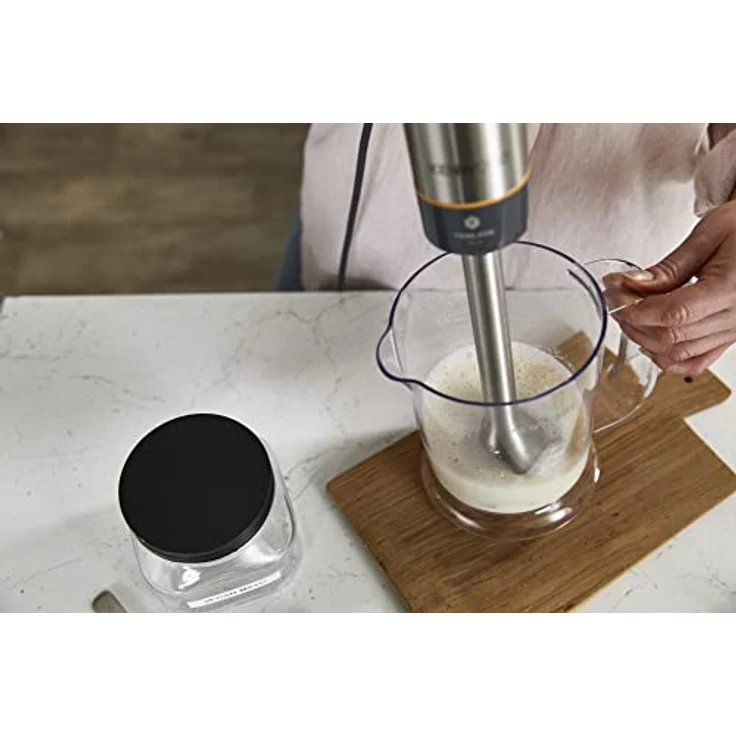 Kenwood HBM60.007 GY triblade XL+ Stabmixer, 1000W, variable Geschwindigkeit, inkl. Schneebesen, Mixbecher (0,5L), grau-metall – Bild 5