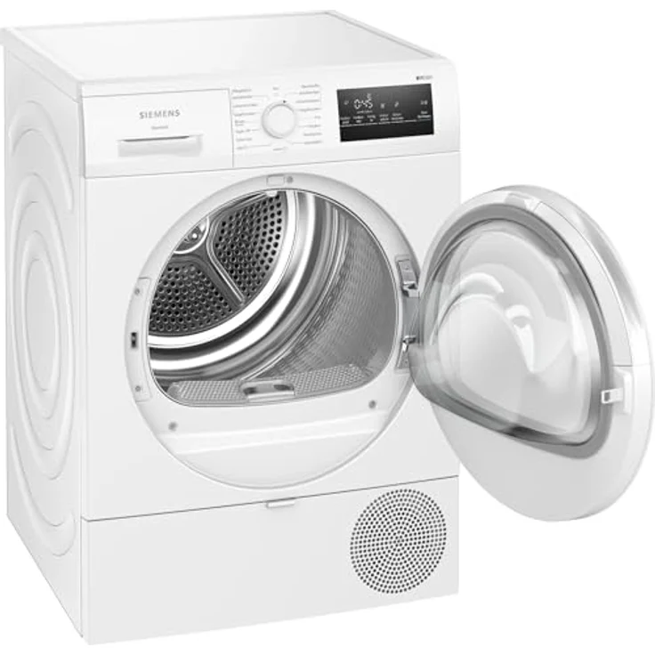 Siemens WQ43G2D0EM iQ300 Wärmepumpentrockner 8 kg, autoDry, super40, softDry, LED-Display, leise 63 dB, Energieklasse D, Weiß – Bild 12