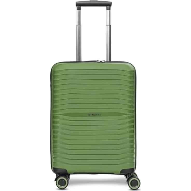 Stratic Shine Handgepäck Koffer & Trolley | Ausgestattet mit 4 360° drehbare Rollen, arretierbarer Griff, Kreuzpackgurt und Raumteiler | 37 cm x 19 cm x 55 cm - 2.4kg – Bild 2