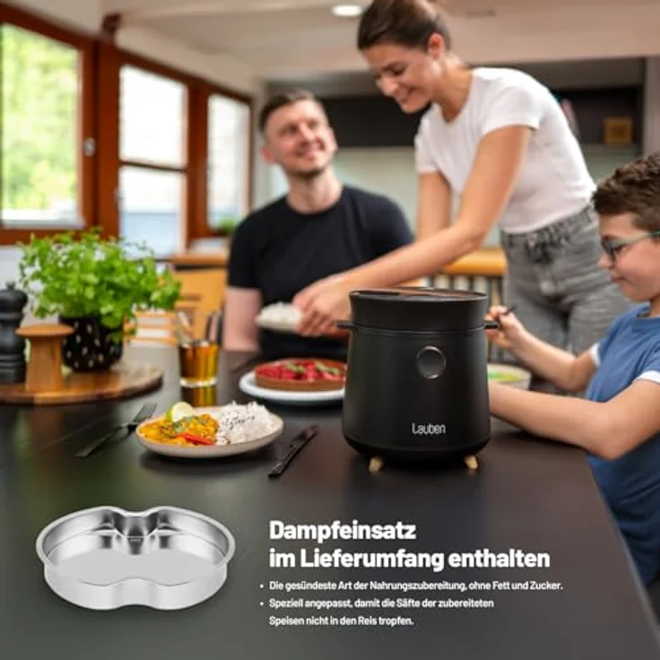 Lauben Multifunction Rice Cooker 1500BW, Reiskocher mit vielfältigen Funktionen – Bild 4