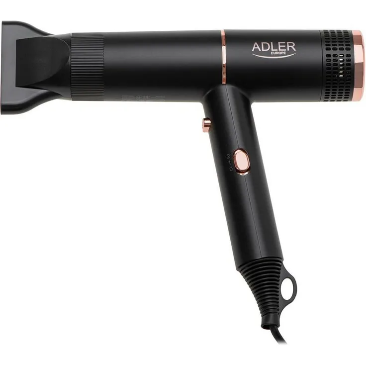 Adler Haartrockner AD 2278, 1400W, Ionisierungs Technologie, 2 Einstellungen, schwarz