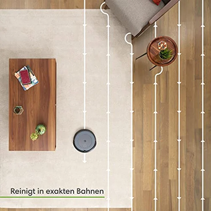 iRobot Roomba i3+ Saugroboter mit Absaugstation, 75 min Akkubetrieb, grau – Bild 2