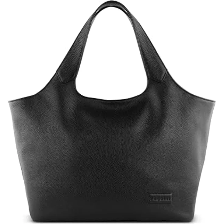 bugatti Elsa Shopper Tasche M, 100% Leder, 42 cm, schwarz – Bild 1