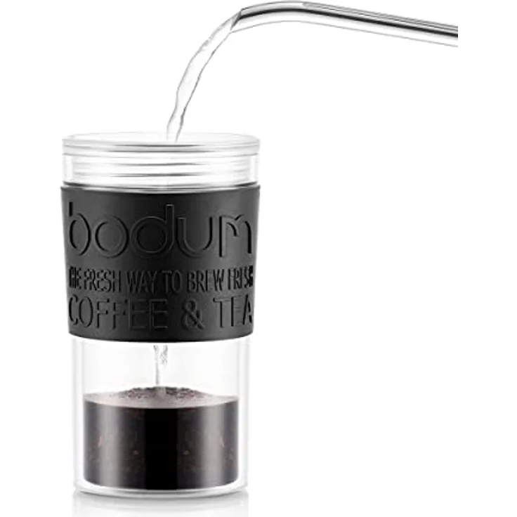 Bodum 11102-01S Travel Press Kaffeebereiter, Kunststoff, Schwarz-transparent, 8.9 cm – Bild 5