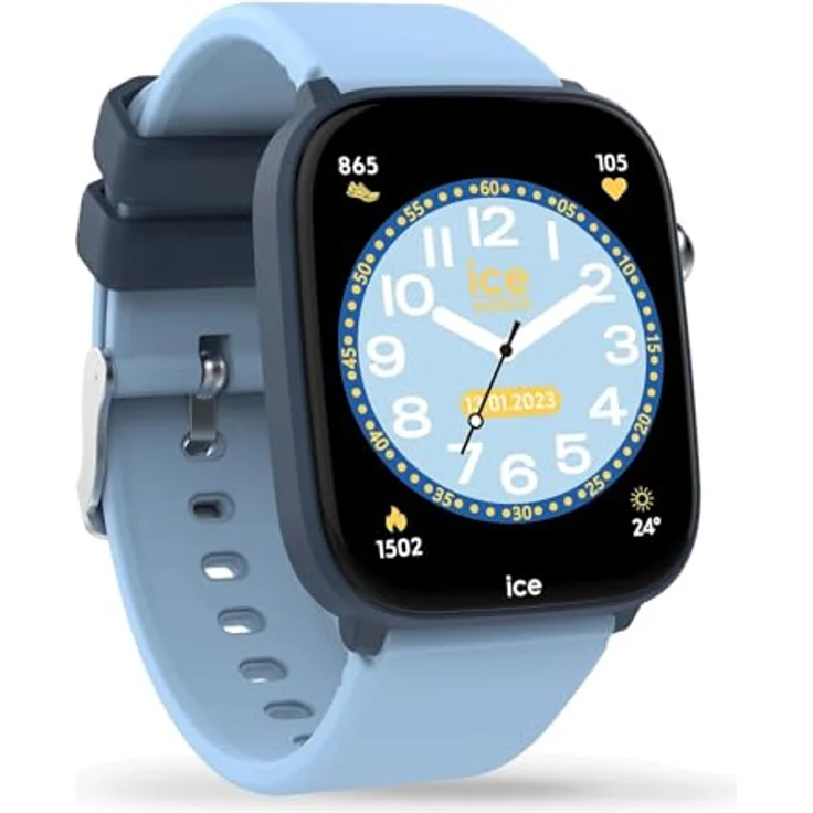 ICE-WATCH ICE smart junior 3.0 Find My Blue Light blue, geolokalisierbare Uhr für Jungen mit Silikonarmband, Wasserdicht bis IP68, 1.75 Zoll – Bild 3