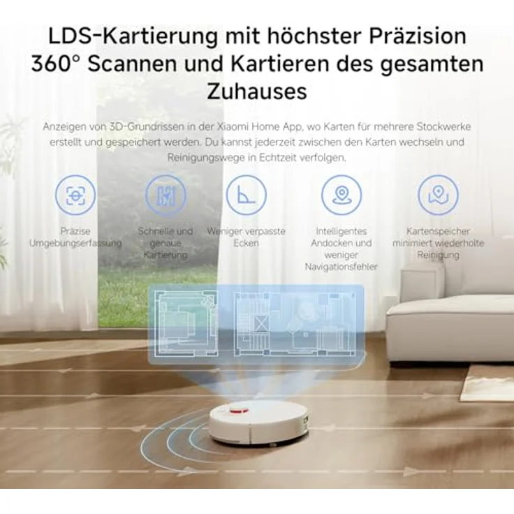 Xiaomi Robot Vacuum H40, Staubsauger-Roboter mit leistungsstarker Saugkraft – Bild 10