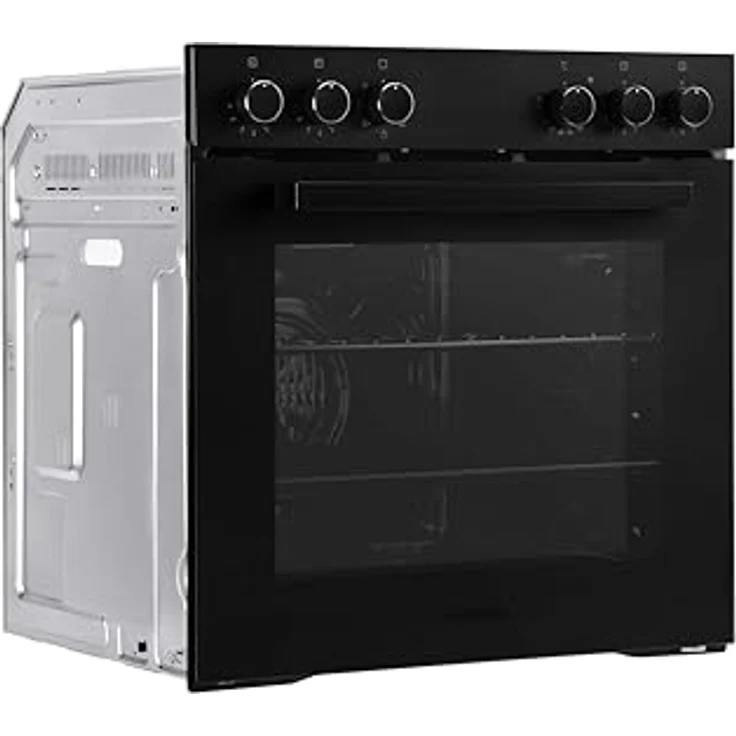Respekta HS2001MS-26, Backofen Herdset Einbau, Matt Schwarz, 72L, 7 Beheizungsarten, A Energieeffizienzklasse, Glaskeramik Kochfeld – Bild 8