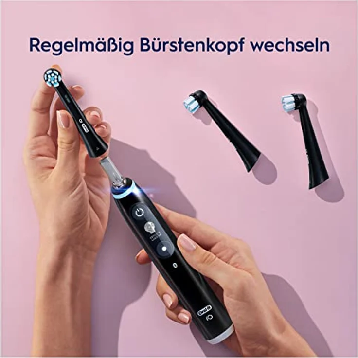 Oral-B iO Sanfte Reinigung black 2er Aufsteckbürsten Sensitive Clean – Bild 6