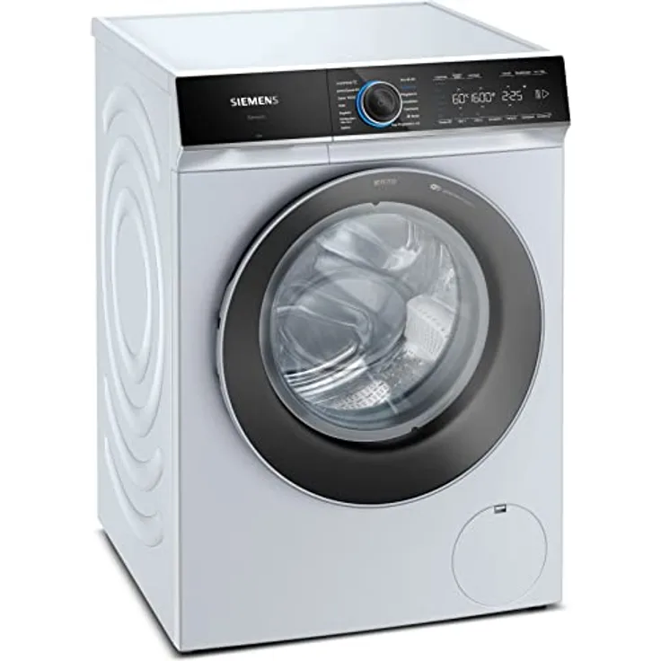 Siemens WG56B2A40 Waschmaschine iQ700, Frontlader mit 10kg Fassungsvermögen, 1600 UpM, speedPack XL, i-Dos Dosierautomatik, Home Connect, Weiß, 60cm