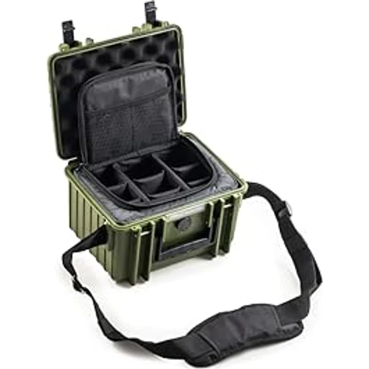 B&W International B&W Transportkoffer Outdoor Typ 2000 - Bronze Grün - wasserdicht nach IP67 Zertifizierung, staubdicht, bruchsicher und unverwüstlich – Bild 1