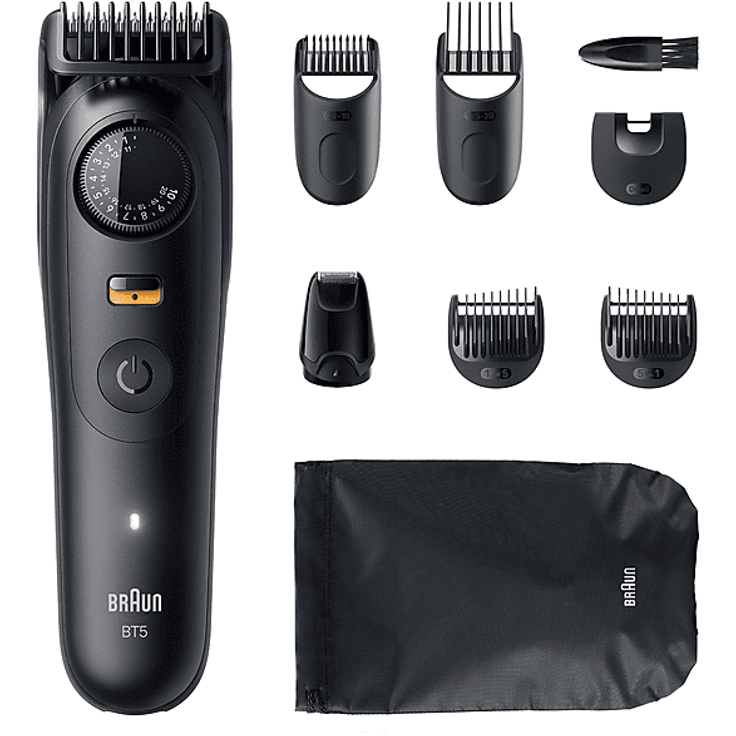 BRAUN BT5560 Barttrimmer, 40 Längeneinstellungen, wasserdicht, Schwarz