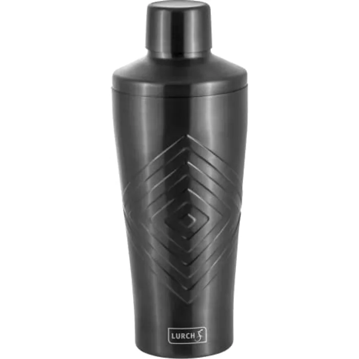 LURCH Cocktail Shaker 600ml 3tlg mit integriertem Sieb Smokey Grey