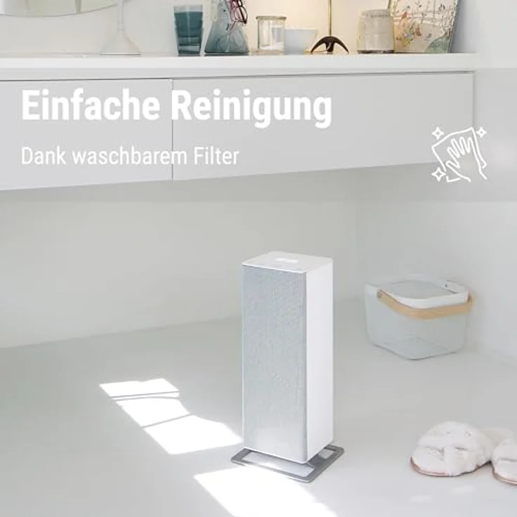 Stadler Form Heizlüfter Anna big mit Temperaturregler, 8 Heizstufen (300-2'00W), Kippsicherung und Automatikmodus, weiss, Heizlüfter – Bild 4