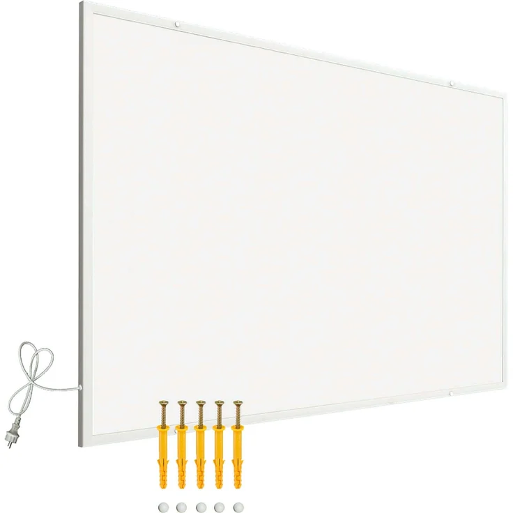 Wiltec Infrarotheizung 520 Watt, energieeffizienter Heizkörper, Wandmontage Elektroheizung, weiß