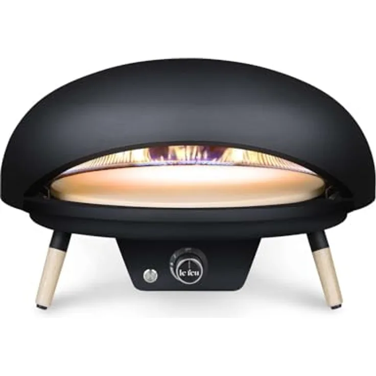 Le Feu - Turtle Motion 3.1, 18" Pizzaofen mit großer Öffnung, ultrahohe Temperaturen, schwarzer Stahl