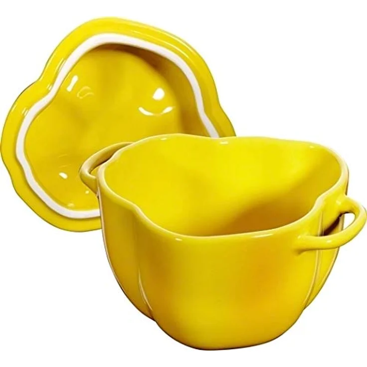 STAUB Zwilling - Ceramic by Paprika Cocotte - gelb - Keramik - H: 10,7cm x B: 15,1cm - Volumen: 0,47L – Bild 2