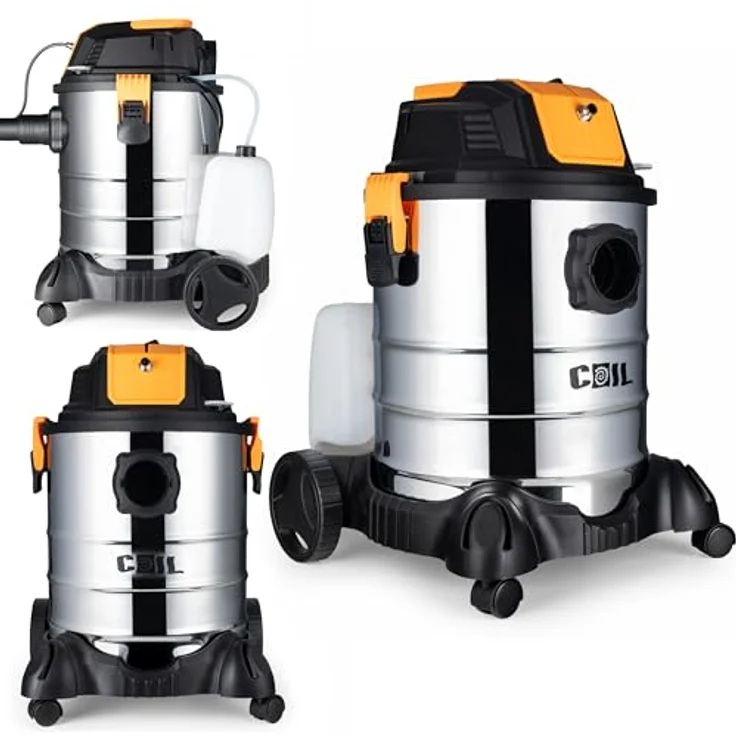 COIL 4-in-1 Nass-Trocken-Sauger, Waschsauger mit 17 kPa Saugleistung, 5L Wassertank, 1300 W, beutellos, inklusive HEPA-Filter und Sprüh- sowie Blasfunktion – Bild 5