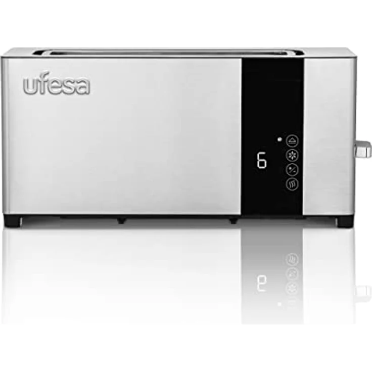 Ufesa Plus Delux Toaster 1 Extra Lange Scheibe, LCD-Digitalbildschirm, 1050 W, 1 breiter Schlitz, 7 Bräunungstufen – Bild 1