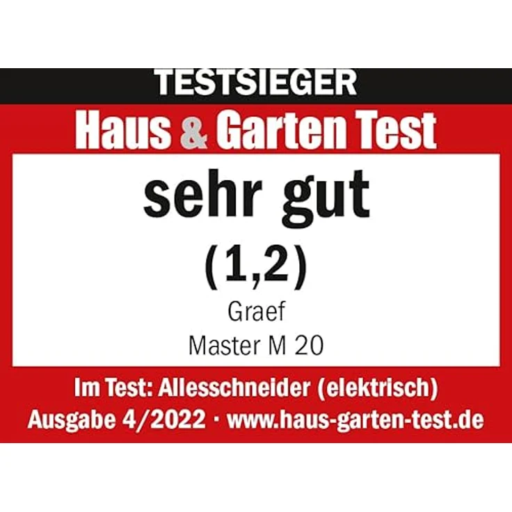 Graef M20EU Allesschneider 170W, inkl. MiniSlice-Aufsatz, Moment- und Dauerschalter, 170 mm, glattes, durchgehärtetes Vollstahlmesser, 20 mm Schnittstärke, Edelstahl, silber  – Bild 9