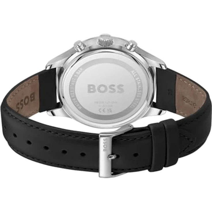 BOSS Chronograph AVERY, Quarzuhr, Herrenuhr, Armbanduhr, Stoppfunktion, Datum, blau – Bild 3