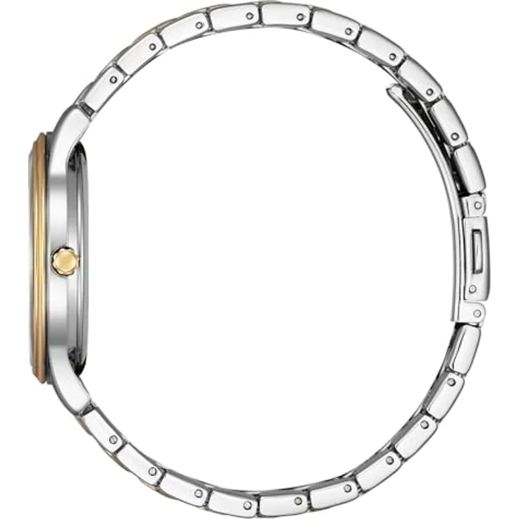 CITIZEN EM0416-78A Eco-Drive Solar Bicolor Damenuhr mit Edelstahl Gliederband, Rosegoldfarbene Akzente – Bild 4