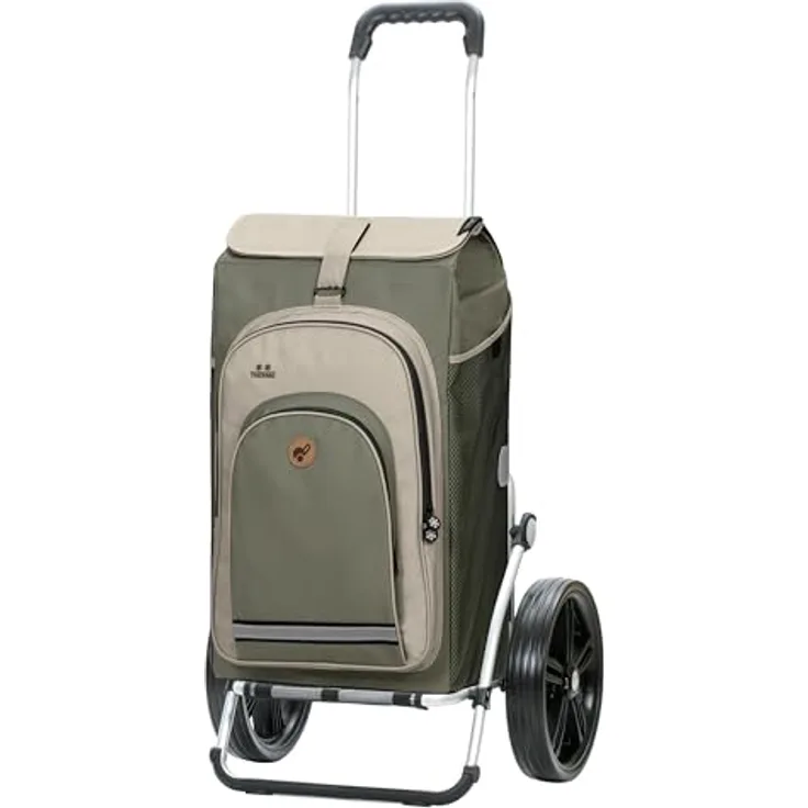 Andersen Einkaufstrolley - Royal Shopper Hydro 2.1 grau 62 L Bike, Einkaufsroller, Rucksack, Thermo, Aluminium, klappbar, Kugellagerad