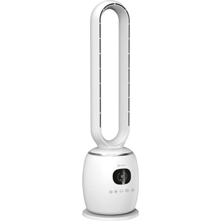 Be Cool Turmventilator 60W, rotorloser Ventilator mit 3 Geschwindigkeitsstufen, 60°-Oszillation und Fernbedienung – Bild 4