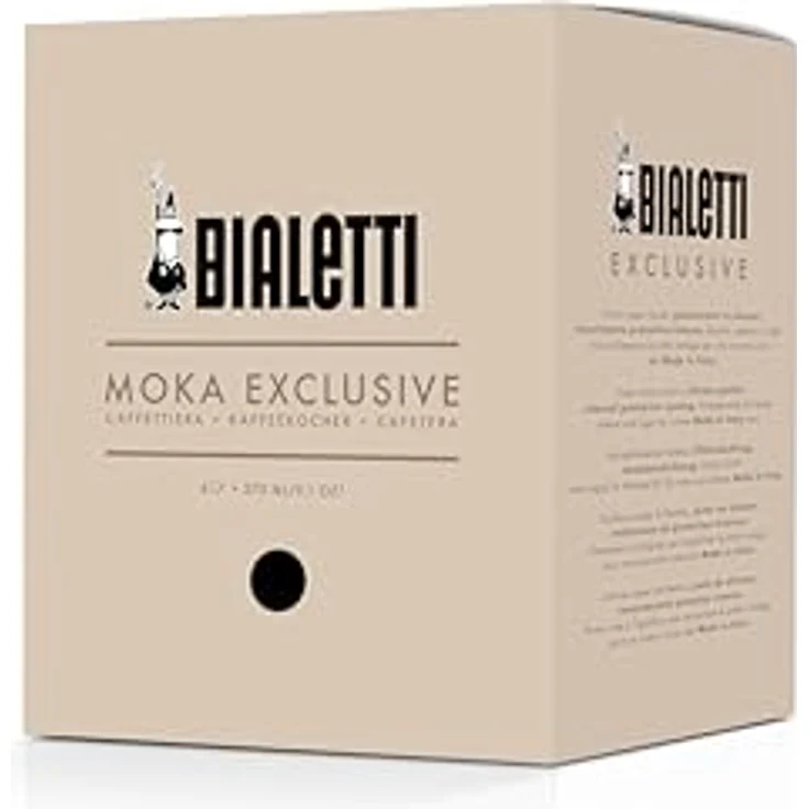 Bialetti Moka Exclusive, Espressokocher für 6 Tassen, schwarz – Bild 3