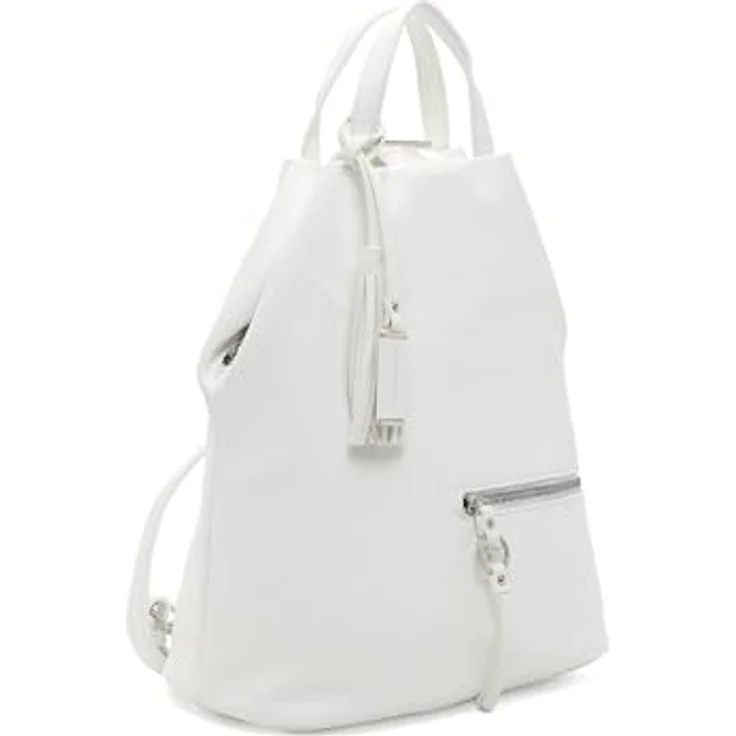 Tamaris Cityrucksack TAS Nele, Damenrucksack mit Echtleder-Optik, Reißverschluss-Fach, Feinsynthetik, schwarz – Bild 5