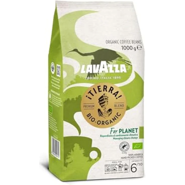 Lavazza Kaffeebohnen - Tierra Bio Organic - 100 % Bio Arabica Bohnen - 1er Pack (1 x 1 kg) – Bild 2