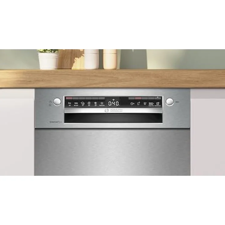 Bosch SPU4HMS10E Unterbau-Geschirrspüler, 45 cm, gebürsteter Stahl, Geräuschunterdrückung, Silence on Demand Funktion – Bild 3