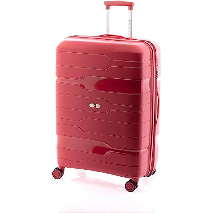 Wüsthof Koffer 3800 4 Rollen Trolley 77 cm mit Dehnfalte, Rot (105 l, XL) – Bild 1