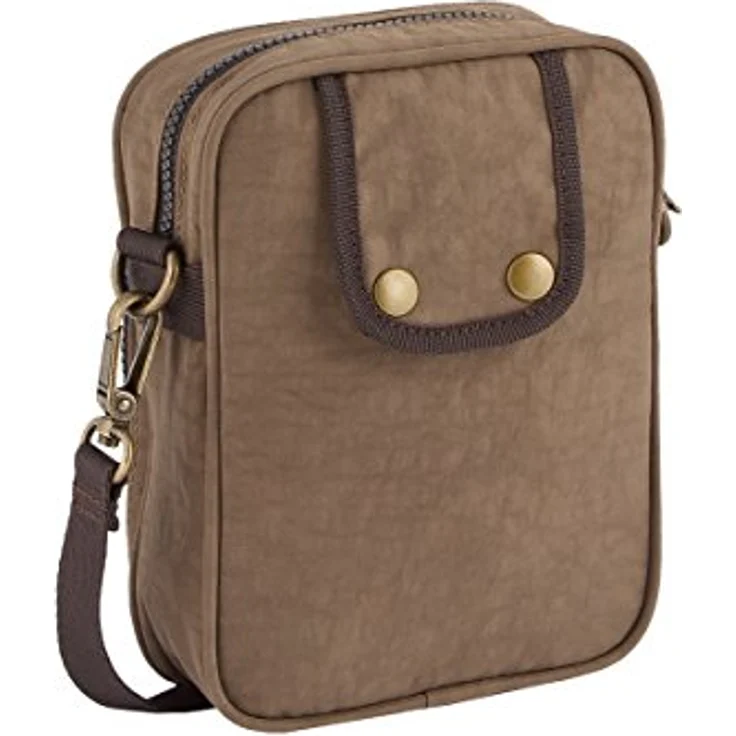 camel active Umhängetasche Journey, sportliche Schultertasche aus Nylon in Sand, geräumiges Hauptfach, verstellbarer Schulterriemen – Bild 3