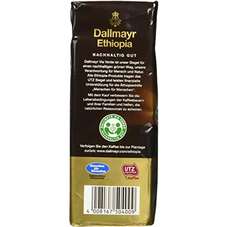 Dallmayr Ethiopia, Gemahlener Kaffee, Filterkaffee, Röstkaffee, 100% Arabica, 500 g – Bild 5