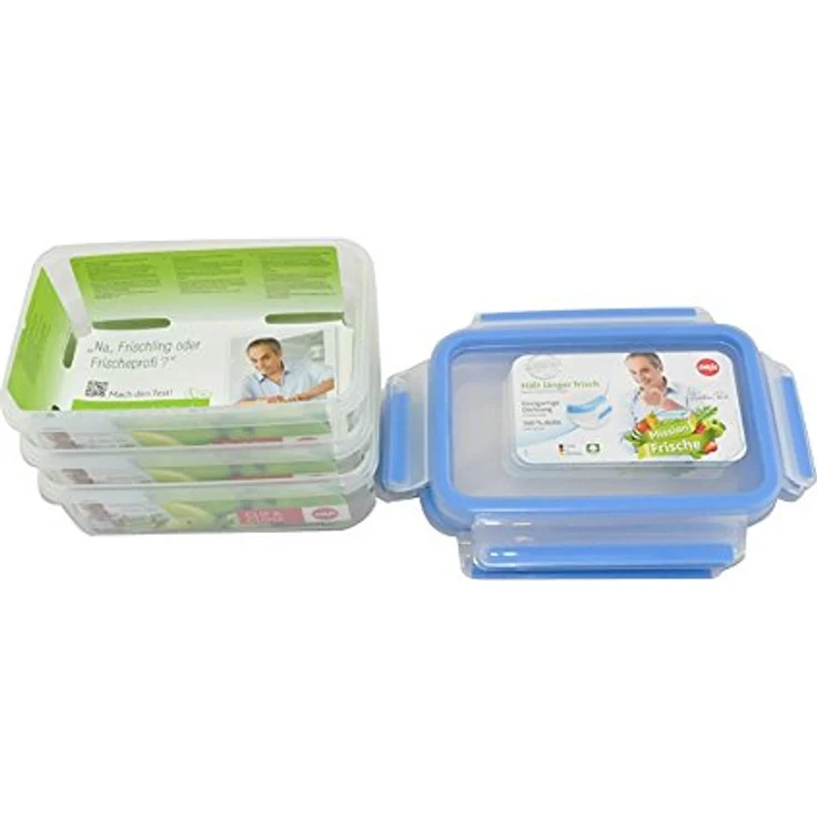 Emsa 508570 Clip & Close Frischhaltedosen | 3-teiliges Set | 3 x 0,55 L | -40 bis +100 Grad | Kunststoff | 100 % Dicht | Besondere Frische-Dichtung – Bild 6