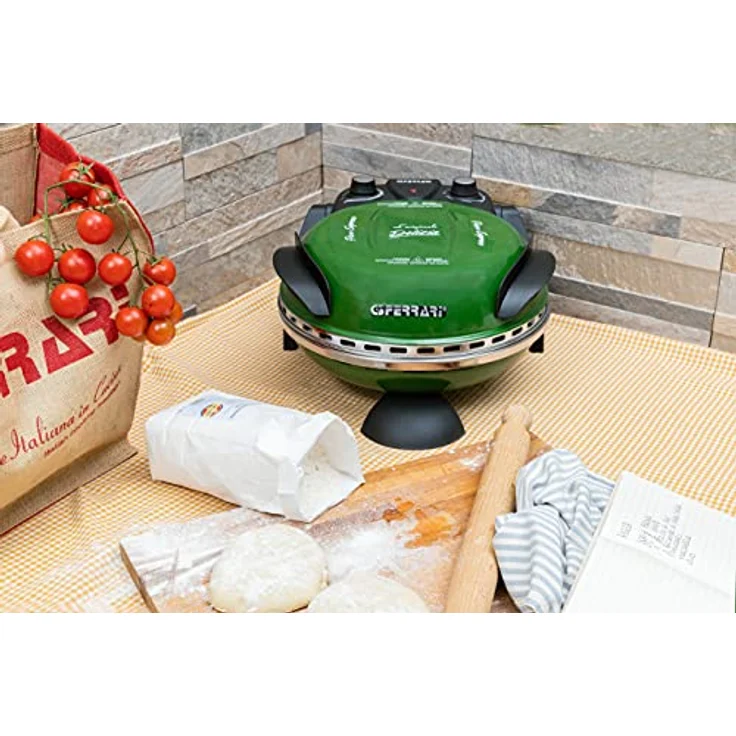 G3Ferrari G 1000603 Delizia Green EVO Pizzamaker, 1200W, Timer, grün – Bild 2