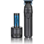 BaByliss PRO FXONE Matte Black Metal Trimmer Skeleton FX799MBE, Hochleistungsstarker Haarschneider mit 360° freiliegendem T-Blade