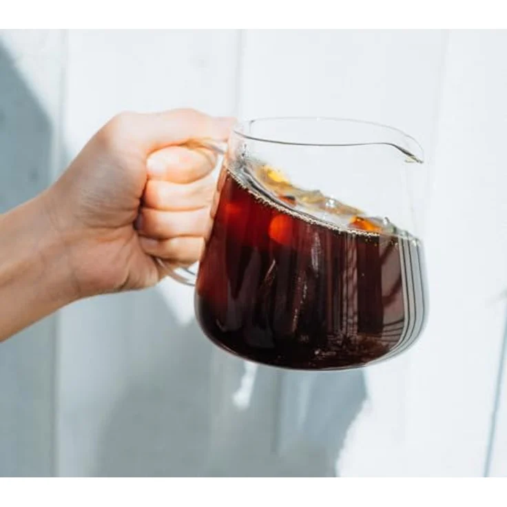 Hario V60 Barista Server, Kaffeekanne aus Glas mit 600ml Fassungsvermögen, transparent – Bild 6