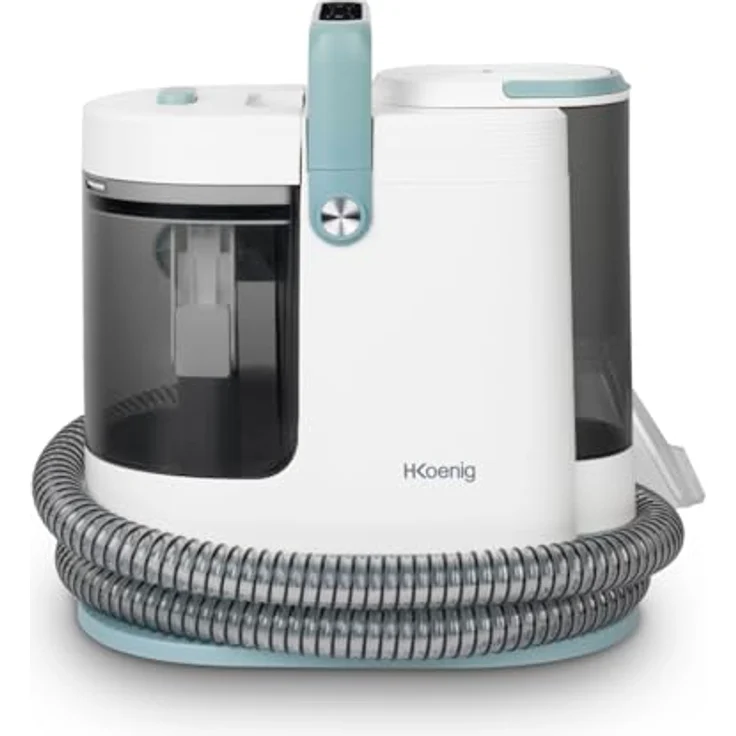 H.Koenig TWT99 Dampfreiniger, 1700 W, Doppeltank 1600 ml und 1250 ml, für Sofa, Teppiche, Polsterung, Glas, Auto – Bild 1