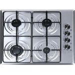 PKM Gaskochfeld KM4.2 Edelstahlrahmen | Autark | 6480 W | 4 Kochzonen | Knebel Bedienung