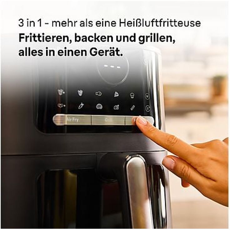 Braun MultiFry HF 5075I BK 3-in-1 Heißluftfritteuse, 2000 W, PFAS-freie Keramikbeschichtung, 6 l Fassungsvermögen, 20 Kochprogramme, schwarz – Bild 4