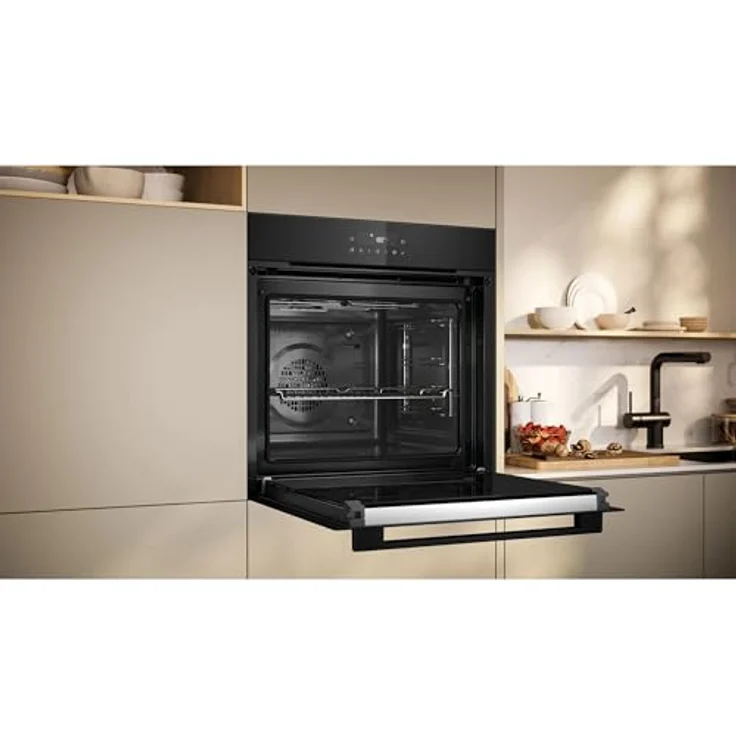 NEFF BTX46PIB0 Einbau-Herd-Set, B2CCJ7AK3 Herd 60 x 60 cm mit Pyrolyse und EasyClean Selbstreinigung, Air Fry, T46SBE1L0 Induktionskochfeld mit Touch Control und Powerstufe, Edelstahlrahmen – Bild 5